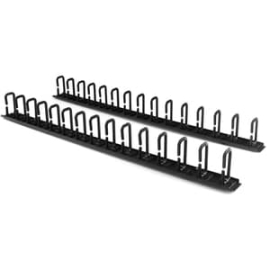 Vertical 0U Server Rack Cable Management W/ D-Ring Hooks - 40U Network Rack Cord Manager Panels - 2x 3ft Wire Organizers (CMVER40UD) CMVER40UD