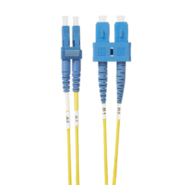 2m Lc-Sc OS1 / OS2 Singlemode Fibre Optic Cable | Yellow FL.OS2LCSC2M