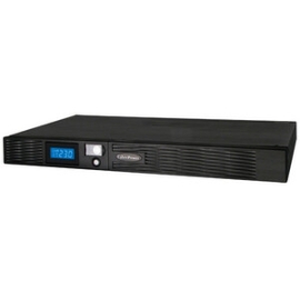 CyberPower Pro Rack Series LCD 1000VA / 670W (10A) 1U Line Interactive UPS - (Pr1000Elcdrt1U)- 3 Yrs Adv. Rep & 2yrs On Int. Battery(No Rail Kit In The Box) PR1000ELCDRT1U