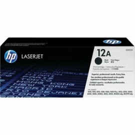 HP 12A Black Original LaserJet Toner Cartridge Q2612A