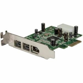 StarTech.com FireWire Adapter - PCI - 800 MB/s - Plug-in Card - Taa Compliant - 3 Total Firewire Port(s) - 1 Firewire 400 Port(s) - 2 Firewire 800 Port(s) - Pc, Mac, Linux PEX1394B3LP