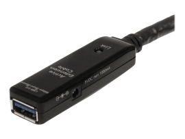 Startech 10M USB 3.0 A To A Extension Cable, M/F, Black, LED, Ltw USB3AAEXT10M