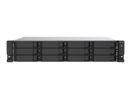 Qnap 12-Bay Nas 3.5"(0/12), AMD QC-2.2GHz, 8GB, 2.5GbE(2), PCIe, Rps, 2U Rack, 3YR Wty TS-1273AU-RP-8G