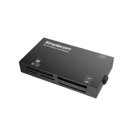 Simplecom CR216 USB 2.0 All In One Memory Card Reader 6 Slot For Ms M2 Cf Xd Micro Sd Hc Sdxc Black CR216-BK