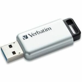 Verbatim Store 'n' Go Secure Pro 64 Gb USB 3.0 Flash Drive - Silver - 256-bit Aes - Taa Compliant - 1 Each 98666
