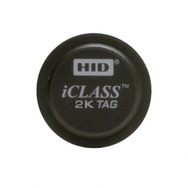HID S9641 ICLASS ADHESIVE TAG 2K/2 BLACK WITH HID STD ARTWORK NOT PROGRAMMED