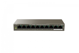 IP-COM F1110P-8-102W 8-Port10/100Mbps+2 Gigabit Desktop Switch with 8-Port PoE