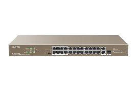 IP-COM (F1126P-24-250Wv2.0) 24FE + 2GE/1SFP Unmanaged Switch With 24-Port PoE+