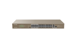 IP-COM F1126P-24-250W 24FE+2GE/1SFP Unmanaged Switch With 24-Port PoE