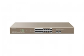 IP Com (G1118P-16-250W) 16GE + 2SFP Ethernet Unmanaged Switch With 16-Port PoE+