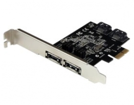 Startech 2 Port Pci Express Sata 6 Gbps Esata Controller Card - Dual Port Pcie Sata Iii Card -