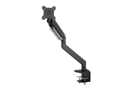 Brateck Single Monitor Heavy-Duty Gas Spring Aluminum Monitor Arm Fit Most 17"-35" Monitor Up To15kg Per Screen (Ls) LDT23-C012