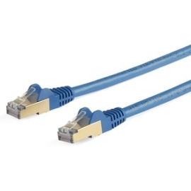 StarTech.com 7m CAT6a Ethernet Cable - 10 Gigabit Category 6a Shielded Snagless 100W PoE Patch Cord - 10GbE Blue Ul Certified Wiring/TIA - CAT6a Ethernet Cable Delivers 10 Gigabit Connection Free Of Noise & Emi/Rfi Interference - Tested To Comply W/ Ansi