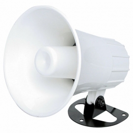 DAS S3808 MINI PLASTIC HORN SPEAKER 10W 1YR 8 OHM 