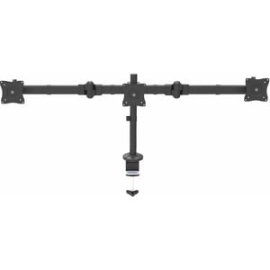 StarTech.com Desk Mount Triple Monitor Arm, 3 Vesa 27" (17.6lb/8kg) Displays, Ergonomic Height Adjustable Articulating Pole Mount - Height Adjustable - 3 Display(s) Supported - 33 Cm To 68.6 Cm (27") Screen Support - 23.95 Kg Load Capacity - 75 X 75, 100