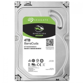 3.5" Sata Drive: 4TB BarraCuda, Sata 6GB/s, 256MB Cache, 5400RPM ST4000DM004