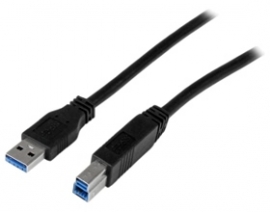 Startech 2m (6 Ft) Certified Superspeed Usb 3.0 A To B Cable Cord - Usb 3 Cable - 1x Usb 3.0 A