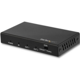 StarTech.com 2 Port HDMI Splitter - 4K 60Hz - 1x2 Way HDMI 2.0 Splitter - Hdr - ST122HD218 - Displays The Same Image With Sound On 2 Screens - Splits An HDMI Video Signal Up 4K 60Hz - 4:4:4 Chroma; Up To 18Gbps (HDMI 2.0b) - Hdr; Hdcp 2.2 To Hdcp 1.4 Con