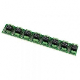 TACTICAL S117444 12DC/24DC DPDT DUAL INPUT RELAY BOARD STRIP OF 8 2YR