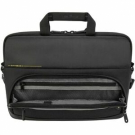 Targus City Gear TSS866GL Carrying Case For 35.6 Cm (14") Notebook - Black - Poly, Polyurethane Body - Handle, Shoulder Strap, Trolley Strap - 270 Mm Height X 375 Mm Width X 35 Mm Depth TSS866GL
