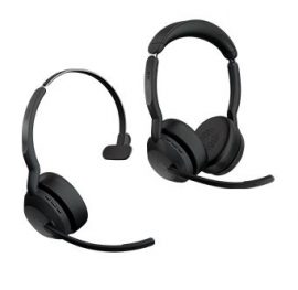 JABRA WIRELESS EVOLVE2 55 MS STEREO BLUETOOTH ANC HEADSET, LINK380C, USB-C 25599-999-899