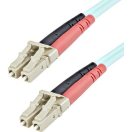StarTech.com 1m (3ft) Lc/Upc To Lc/Upc OM3 Multimode Fiber Optic Cable, Full Duplex 50/125µm Zipcord, 100G, Lszh Fiber Jumper Cord - 1m (3.3ft) OM3 Multimode Lc/Lc-Upc Fiber Cable; 1/10/40/100 Gbps Full Duplex; 50/125um Core W/ Aramid Sheath; Bandwidth: