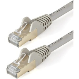 StarTech.com 10m CAT6a Ethernet Cable - 10 Gigabit Category 6a Shielded Snagless 100W PoE Patch Cord - 10GbE Grey Ul Certified Wiring/TIA - CAT6a Ethernet Cable Delivers 10 Gigabit Connection Free Of Noise & Emi/Rfi Interference - Tested To Comply W/ Ans