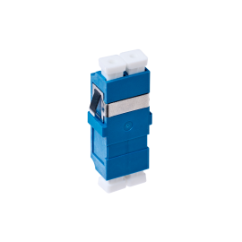 Lc Os1/Os2 Singlemode Through Coupler Flangeless Duplex | Blue 015.002.0081