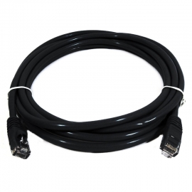 8Ware CAT6A Cable 0.25m (25cm)- Black Premium RJ45 Ethernet Network LAN Utp Patch Cord 26AWG Cu Jacket PL6A-0.25BLK