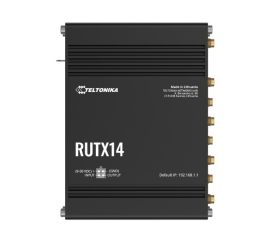 Teltonika RUTX14 4G Lte CAT12 Industrial Cellular Router, Instant Lte Failover, Dual Band WiFi 802.11ac, Gnss/Gps And Bluetooth Le, Psu Included RUTX14000300
