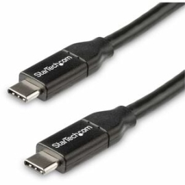 StarTech.com 0.5m USB C To USB C Cable W/ 5A Pd - M/M - USB 2.0 - USB-If Certified - USB Type C Cable - USB C Charging Cable - USB C Pd Cable - Power Your USB Type-C Devices With Reduced Clutter - 0.5m USB-C To USB-C Cable - 0.5 M USB Type C Cable - 1.5f