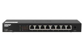 QNAP 8-PORT UNMANAGED SWITCH, 2.5GBPS AUTO NEGOTIATION, 2.5GbE(8), 2YR WTY QSW-1108-8T