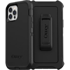 OtterBox Defender Apple IPhone 12 / IPhone 12 Pro Case Black - (77-65401), Drop+ 4X Military Standard, Included Holster, Rugged, 7 Years Warranty 77-65401