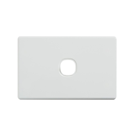 4C | Elegant 1 Gang Rigid And Cover Plate - White 040.0.0113