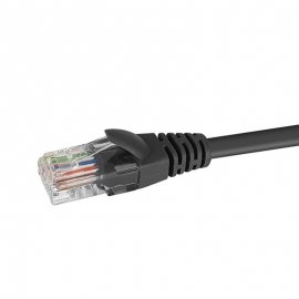 DATAMASTER S115453 CAT6 BLACK PATCH LEAD 1.5M 5YR 