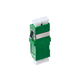 Lc/APC Os1/Os2 Singlemode Through Coupler Flangeless Duplex | Green 015.002.0084