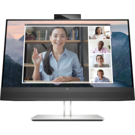 HP E24mv G4, 23.8" Fhd Ips, Eye Ease, 16:9, 1920x1080, Webcam, Speakers, Vga+dp+hdmi+usb, Tilt, Swivel, Pivot, Height, 3 Yrs 169L0AA