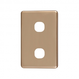4C | Classic 2 Gang Switch Cover - Gold 040.000.0032