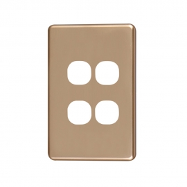 4C | Classic 4 Gang Switch Cover - Gold 040.000.0034