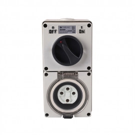 4C | Combination Switch socket 4Pin IP66 500V 20A 040.000.0152
