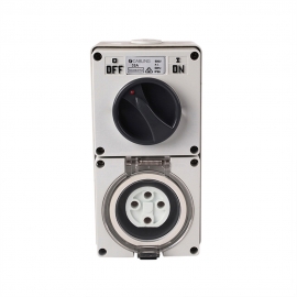 4C | Combination Switch socket 4Pin IP66 500V 32A 040.000.0153