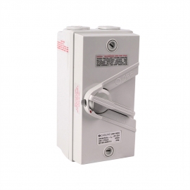 4C | Weatherproof Isolator 1 Pole IP66 250V 35A 040.000.0229