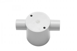 4C | Deep Junction Box 20mm 2 Way Through - 10 Pack 040.040.0390