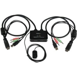 2 Port USB HDMI Cable Kvm Switch With Audio And Remote Switch - USB Powered Kvm With HDMI - Dual Port HDMI Kvm Switch (SV211HDUA) SV211HDUA