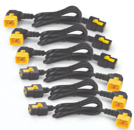 APC POWER CORD KIT (6 EA) LOCKING C19 TO C20 (90 DEGREE) 0.6M Ap8712R