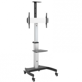 4Cabling Aluminium Mobile TV Display Cart for 37" to 70"