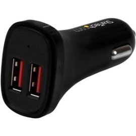 StarTech.com Auto Adapter - 1 Each - For IPhone, Mobile Device - 5 V Dc Output - 4.80 A USB2PCARBKS