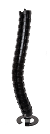 Oe Elsafe: Umbilical Cable Management: Pathfinder Floor To Desk 780mm: Black 002.008.0202