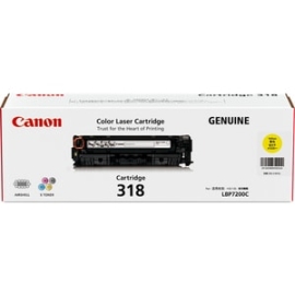 Canon CART318Y Original Laser Toner Cartridge - Yellow Pack - 2400 Pages CART318Y