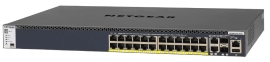M4300-28G-PoE+ 24-Port Fully Managed Stackable Layer 3 PoE+ Switch (24 X 1G Ports With 2 X 10Gbase-T & 2 X Sfp+, 550W Psu) GSM4328PA-100AJS
